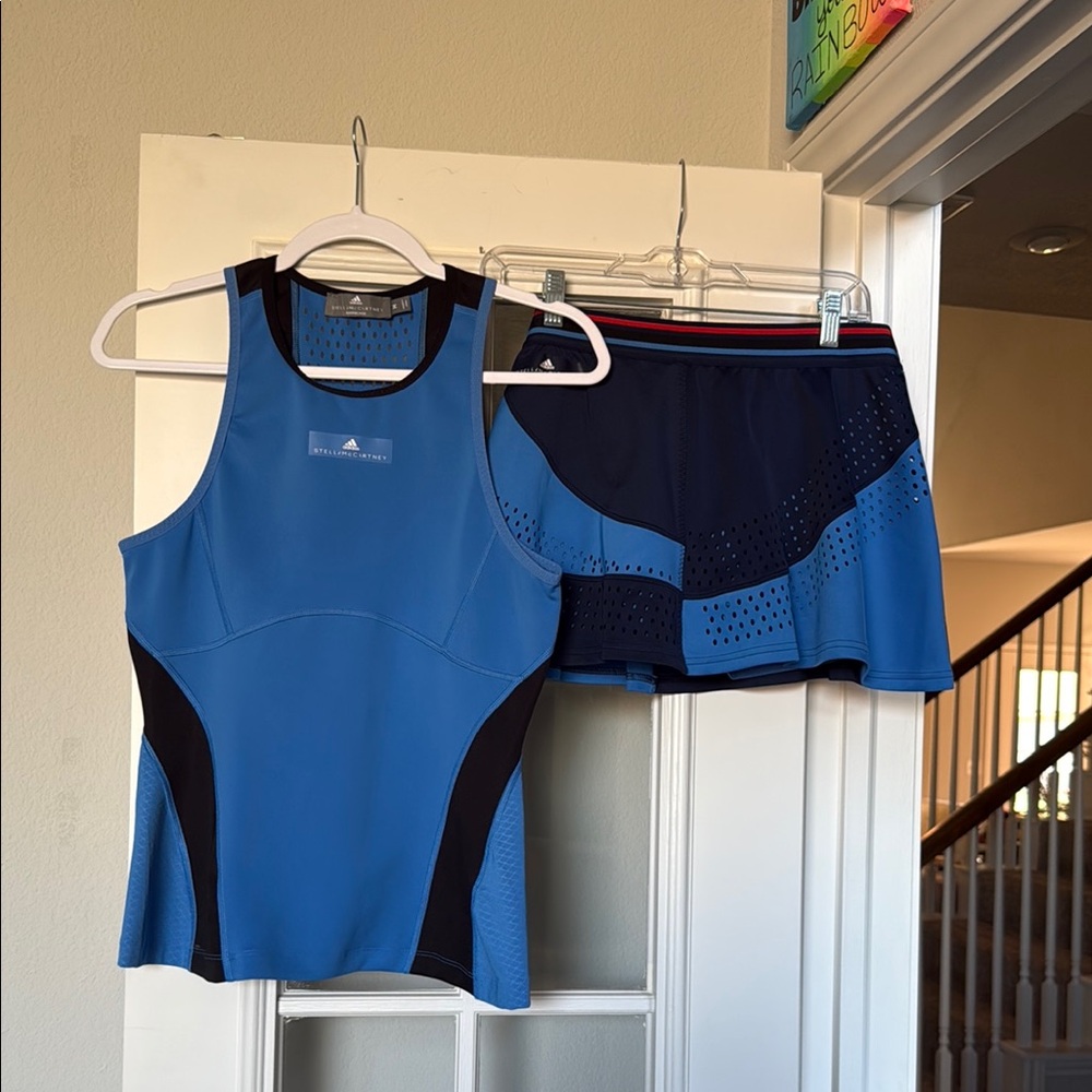Adidas by Stella McCartney Athletic top snd Skirt Set!
